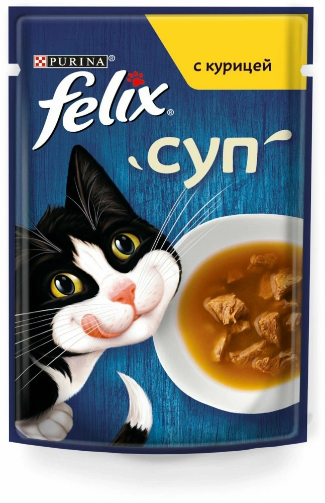 Влажный корм Felix Суп Курица 36x48г
