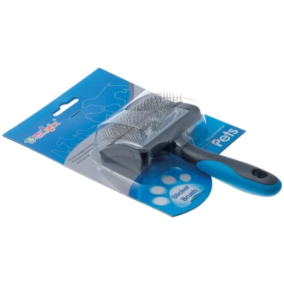 Пуходерка DeLiGHT пластиковая с каплей, малая