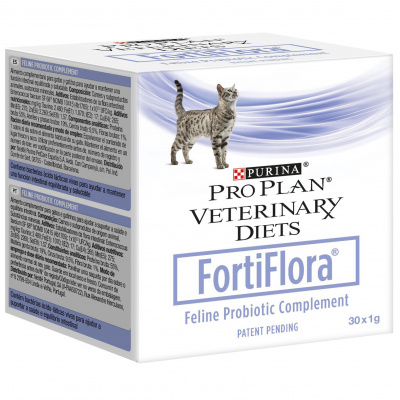 Purina Pro Plan Veterinary Diets Fortiflora Пищевая добавка для кошек с пребиотиком, 30 х 1 г