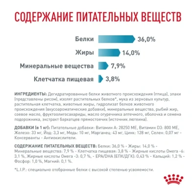 Сухой корм Royal Canin Skin & Coat для стерилизованных кошек с чувствительной кожей - 350 г