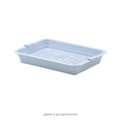 111102 Туалет КИТТИ для кошки с сеткой малый 32,5*23,5*5 см светло-голубой