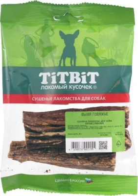 Титбит Лакомство для собак Титбит, Вымя говяжье