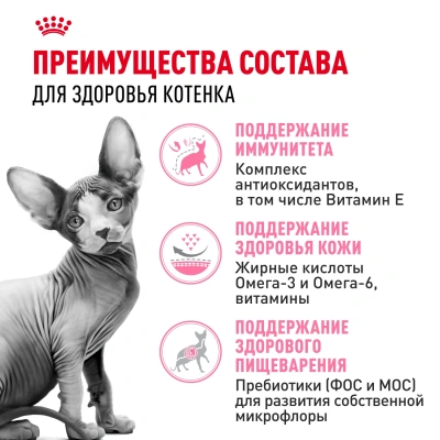 Royal Canin Sphynx Kitten Сухой корм для котят породы Сфинкс, 400 г