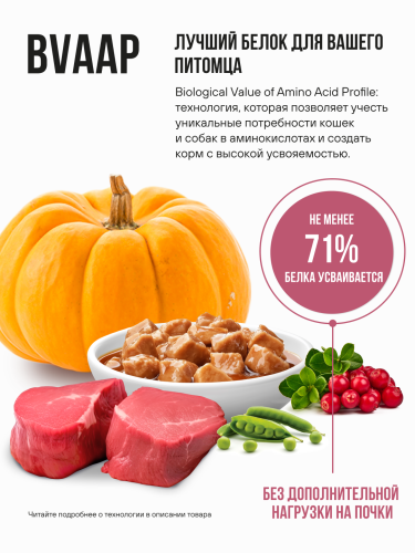 Влажный корм BOWL WOW для стерилизованных кошек с лососем и овощами,  кусочки в соусе 12х85 г 