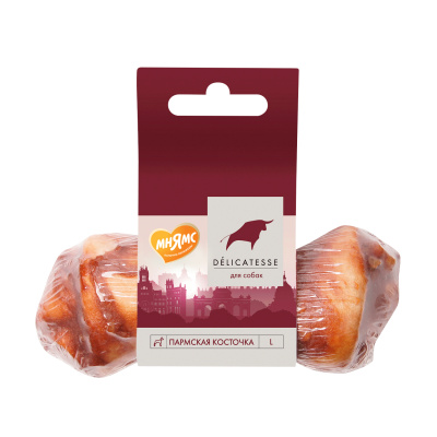Лакомство Мнямс Деликатес Пармская косточка для собак, размер L , 45 г