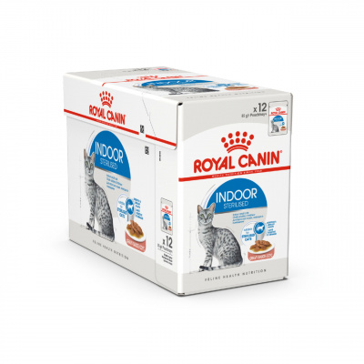 Royal Canin Indoor Sterilised Консервированный корм для домашних кошек, соус, 85 г