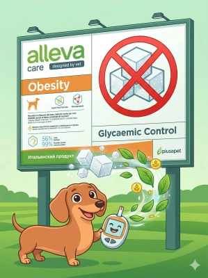 Корм Alleva Care Dog Adult Obesity Glycemic Control сухой диетический корм для взрослых собак 2 кг