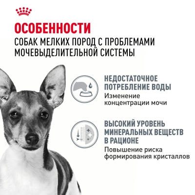 Сухой корм для собак мелких пород Royal Сanin Mini Urinary Care при мочекаменной болезни, 1 кг