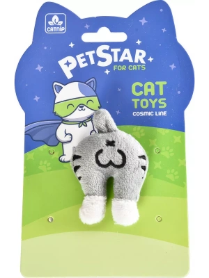 Игрушка для кошек PET STAR  попка кота, плюшевая  4.7-7.7см