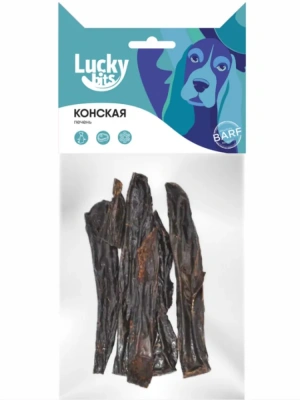 Лакомство Lucky bits для собак Конская печень, 40 г