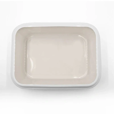 111511 Туалет LEADER для кошки с рамкой 46*34,5*14 см бежевый