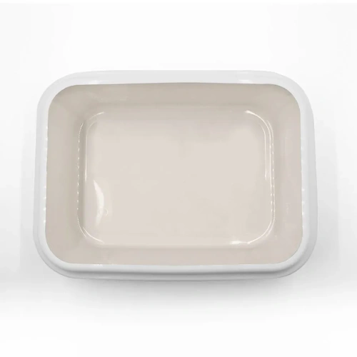 111511 Туалет LEADER для кошки с рамкой 46*34,5*14 см бежевый