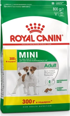 Сухой корм Royal Canin Mini Adult для взрослых собак малых пород 500+300 г.