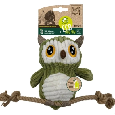 Игрушка для собак Mpets, СОВА С КАНАТОМ мягкая 30 см. 10641099 