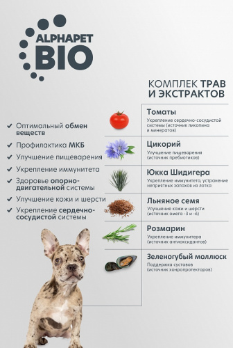 Сухой корм Альфа Пет для щенков, беременных и кормящих собак средних пород с Говядиной и рисом 2кг