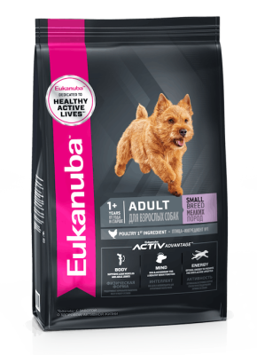 Eukanuba Adult Small Breed 1+ years Корм сухой для взрослых собак мелких пород 1+ 3кг