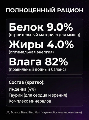 Влажный корм PRO PLAN для стерилизованных кошек Индейка паштет,  26x75г