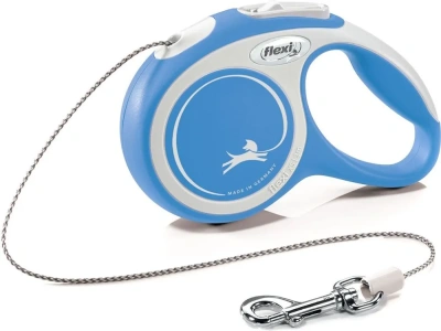 Рулетка Флекси (Flexi) New Comfort XS 3м до 8кг (трос) синяя