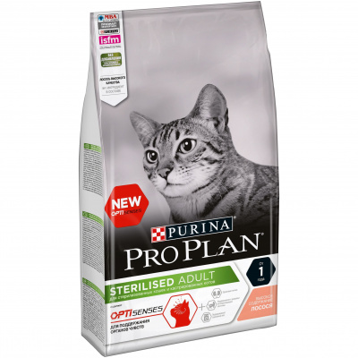 Сухой корм Purina PRO PLAN Sterilised Renal Plus (OptiRenal) для стерил. кошек - Лосось, 3 кг