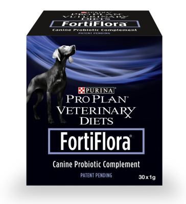 Purina Pro Plan Veterinary Diets Fortiflora Пищевая добавка для собак с пребиотиком, 30 х 1 г