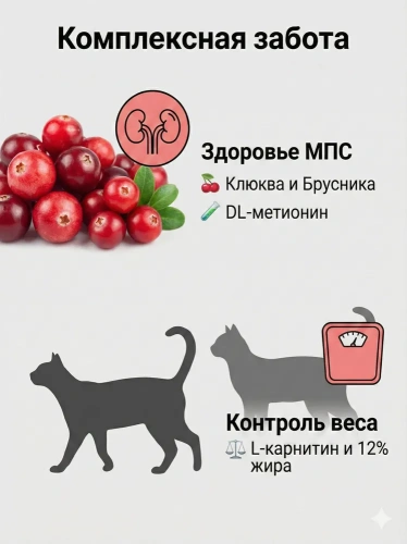 Сухой корм BOWL WOW Fresh Meat для стерилизованных кошек с лососем, белой рыбой и брокколи 4 кг