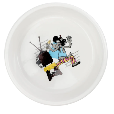 Миска для животных Triol СОЮЗМУЛЬТФИЛЬМ  "Волк", керамическая на резинке , 0.45л