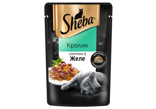 Влажный корм Sheba для кошек кролик в желе  28х75