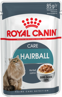 Влажный корм Royal Canin Hairboll Care для взрослых кошек кусочки в соусе, в паучах - 85 г