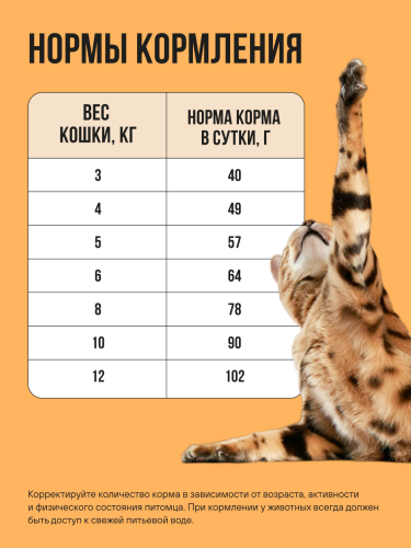 Корм для кошек BOWL WOW с чувствительным пищеварением сухой полнорационный с индейкой и тыквой 400 г