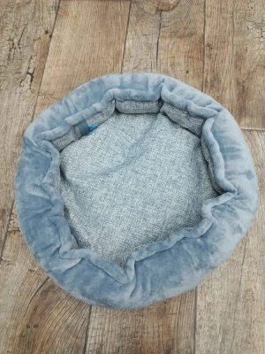 Лежанка ЛОФТ круглая, размер M (47*10)  серая, Rich Breed