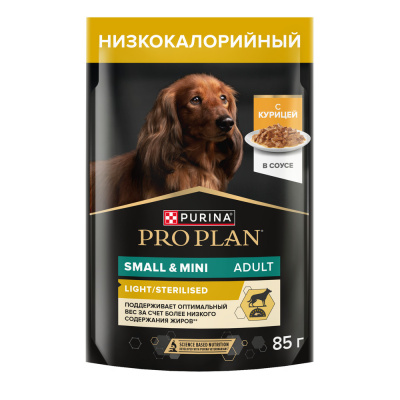 Purina PRO PLAN Weight Control Консервированный корм для взрослых собак, контроль веса, курица 85 г