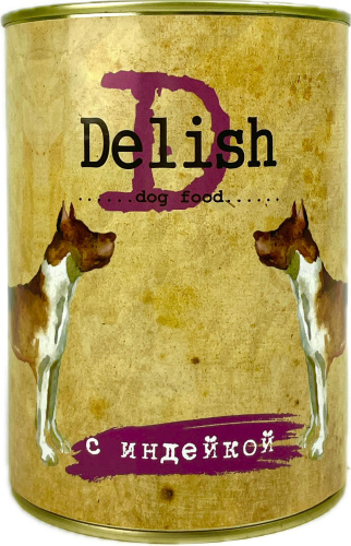 Delish консервы д/с индейка  3*970 гр 