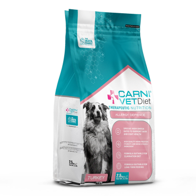 Сухой ветеринарный корм CARNI Vet Diet DOG ALLERGY DEFENSE для собак  Индейка 2,5кг 