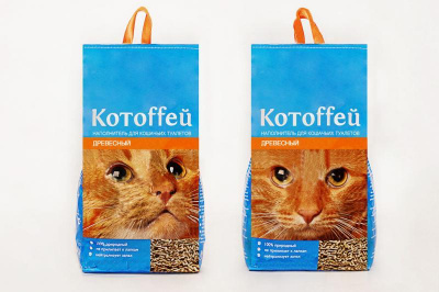 Котоффей Наполнитель древесный 18л