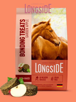 Лакомство для лошадей LONGSIDE, укрепляющее доверие. Садовое яблоко