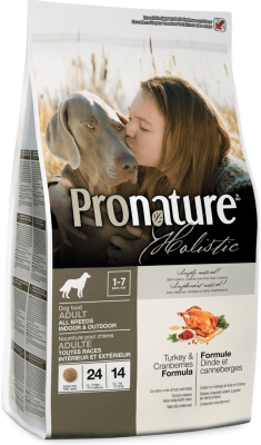 Сухой корм Pronature Holistic для собак, индейка с клюквой 2,72кг