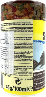 Корм для  рыбок Tetra Selection 4 вида основного корма, 100 мл