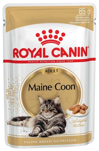 Royal Canin Консервированный корм для кошек породы Мейн Кун, кусочки в соусе, 85 г