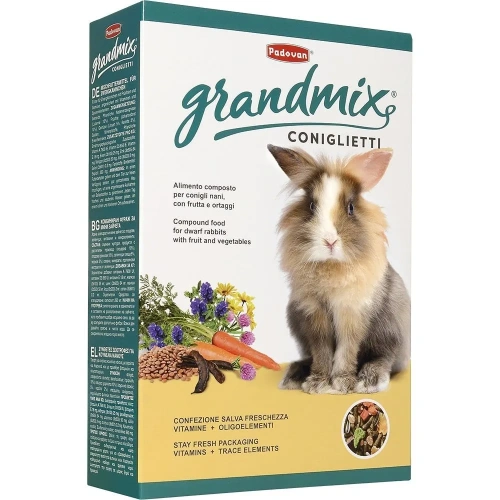 Корм Падован Grandmix Coniglietti для кроликов 850г