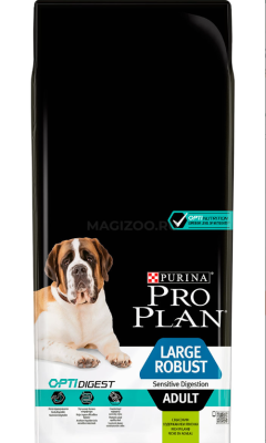 Сухой корм Pro Plan Adult Large Robust для собак круп. пород с мощным телосложением с ягненком 14 кг