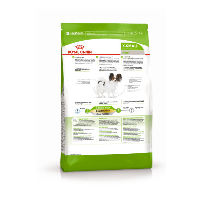 Royal Canin X-SMALL ADULT Сухой корм для взрослых собак мелких пород (до 4 кг), 500 г