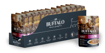 Влажный корм Mr. Buffalo Adult lдля кошек с чувствительным пищеварением Индейка в соусе 12*85г