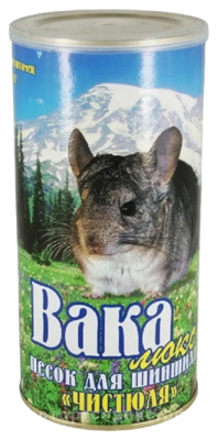 Вака Люкс 14702 Песок для шиншилл "Чистюля" 1,6л*2,5кг