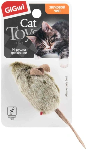 Игрушка ГиГви для кошек Мышка с музыкальным механизмом