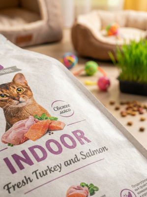 Сухой корм Брит Кеа, INDOOR STOOL ODOUR REDUCT для кошек с индейкой и лососем, 400гр