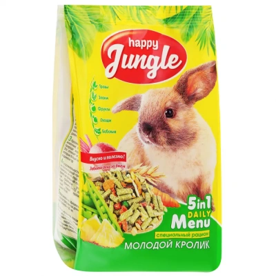 Хэппи Джангл J112 Корм для молодых кроликов 400 г