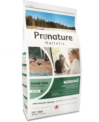 Сухой корм Pronature Holistic Nordic GF для кошек, беззерновой, индейка, 340гр