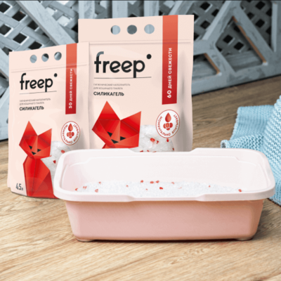 Наполнитель Фрип Тофу комкующийся Персик 4,5л