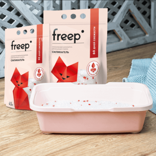 Наполнитель Фрип Тофу комкующийся Персик 4,5л 