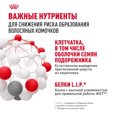 Сухой корм Royal Canin Hairball Care для кошек, для профилактики образования волосяных комочков,400г